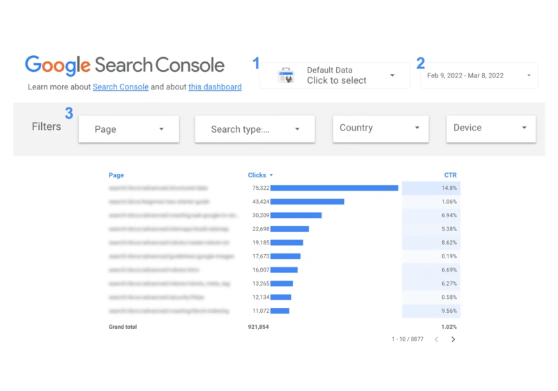 Google shares search traffic monitoring dashboard for Data Studio