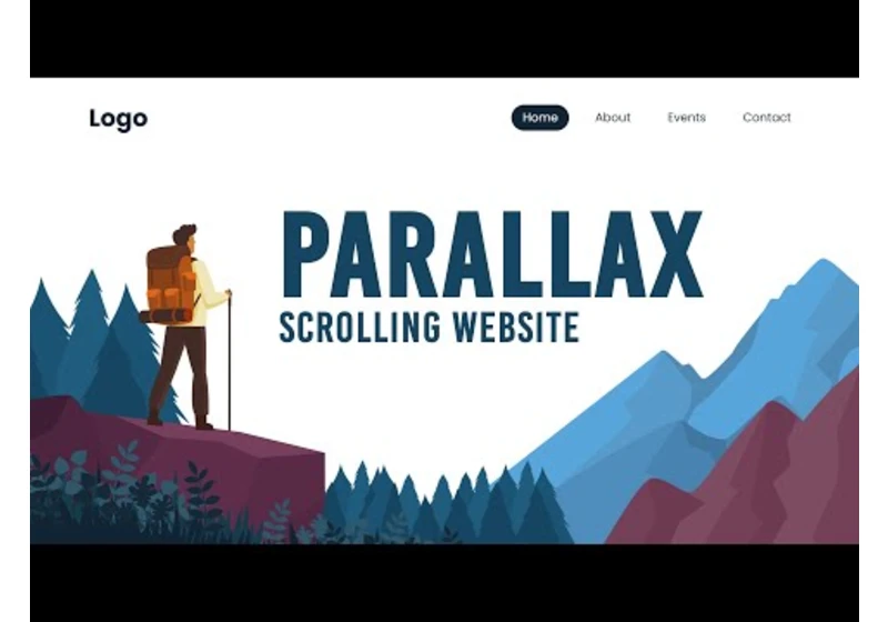 Simple Parallax Scrolling Website using ScrollTrigger | How to Make Parallax Website