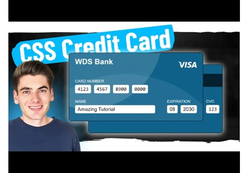 How To Create This Advanced Credit Card Form With CSS/JavaScript