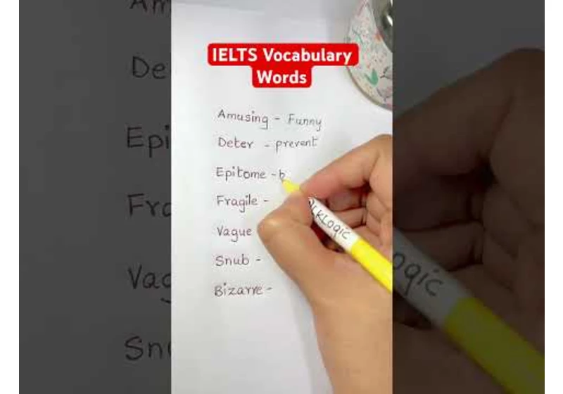 IELTS Vocabulary Words
