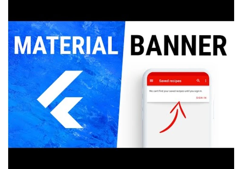 Flutter MaterialBanner Widget