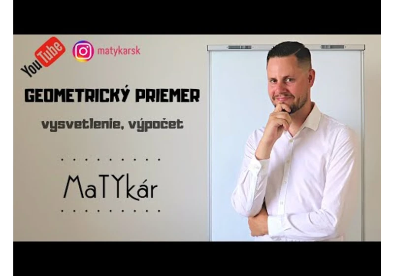 GEOMETRICKÝ PRIEMER - vysvetlenie, výpočet