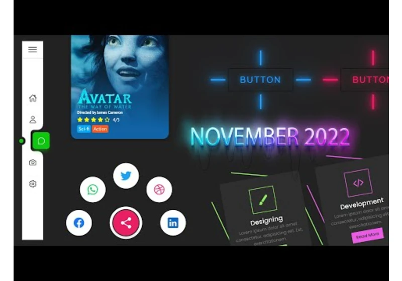 Top CSS & Javascript Animation & Hover Effects | November 2022