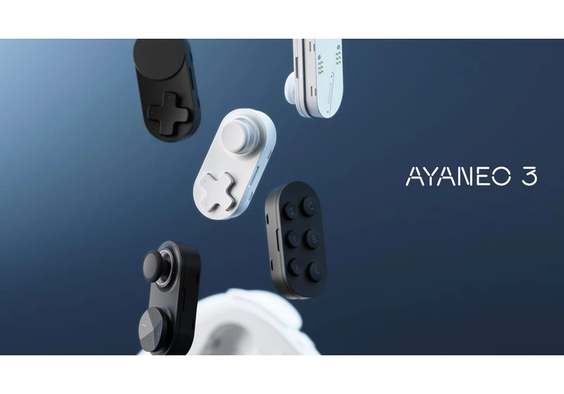  The Ayaneo 3 gaming handheld is more than a refresh — console will leverage up to 56 permutations of joystick, touchpad, D-Pad, and button modules 