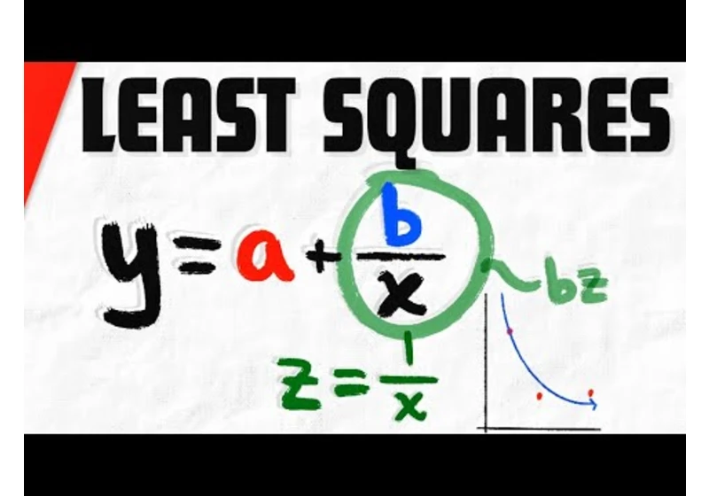 Least Squares Fit for y=a+b/x | Linear Algebra Exercises