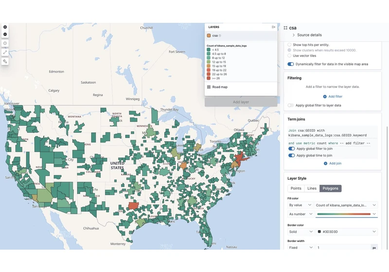 How to map custom boundaries in Kibana with reverse geocoding