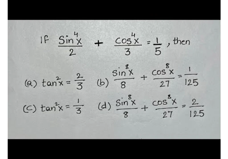 Nice Trignometric Problem | Can you solve this!