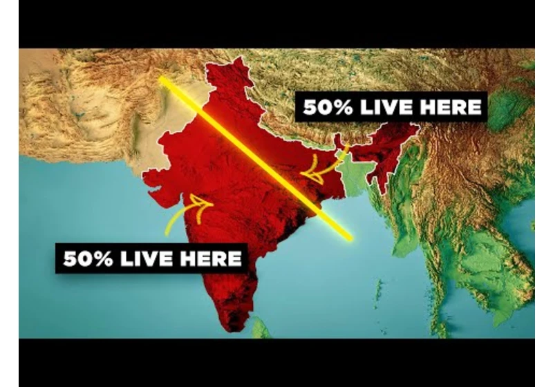 Why 50% of Indians Live North of This Line