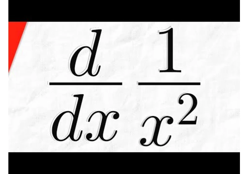 Derivative of 1/x^2 with Power Rule | Calculus 1 Exercises