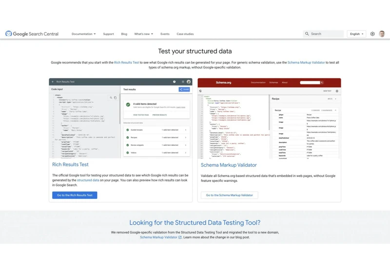 Google’s legacy structured data testing tool now is gone