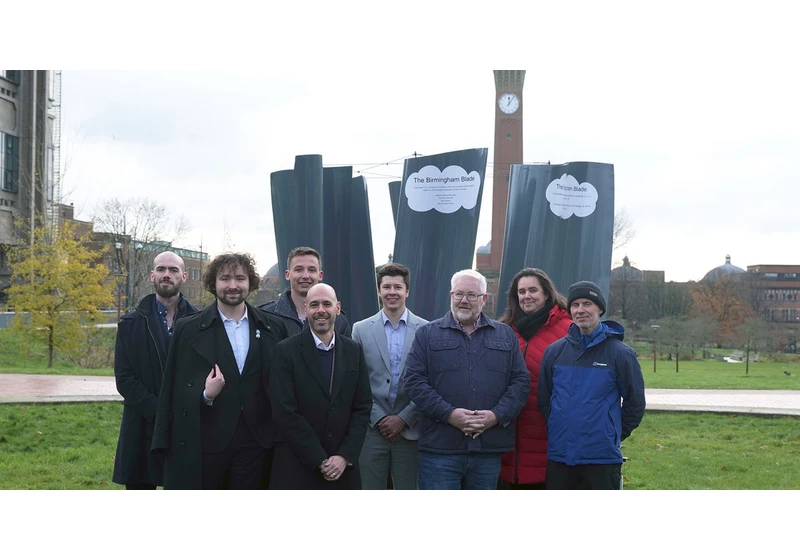 The Birmingham Blade: geographically tailored urban wind turbine designed by AI