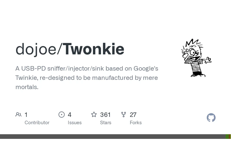 Twonkie: A USB-PD sniffer/injector/sink based on Google's Twinkie open hardware