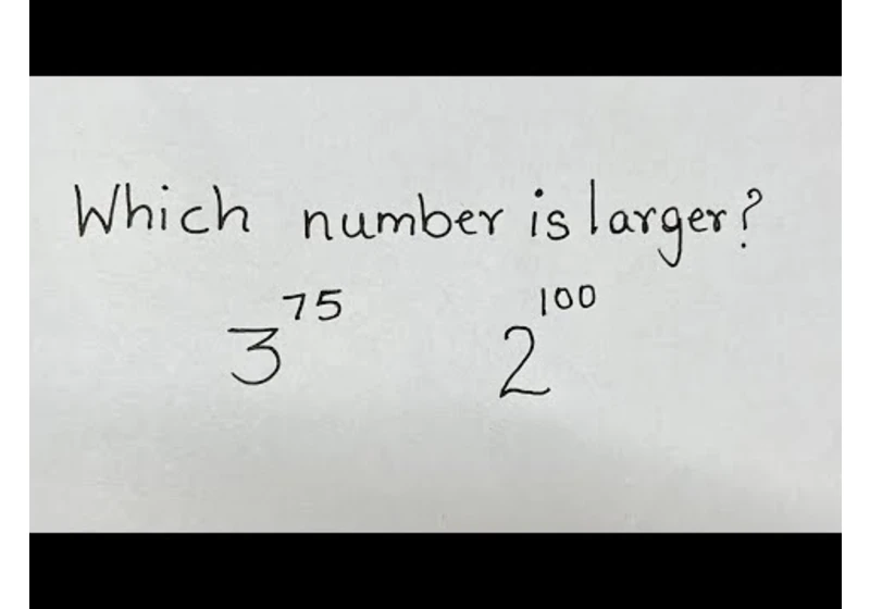 Comparing two numbers with different bases | Math Trick