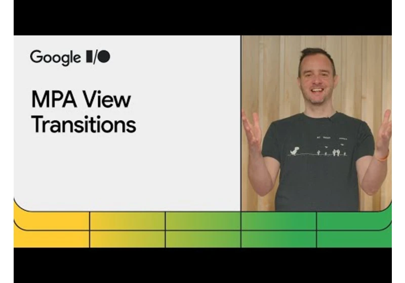 Multi-page application View Transitions are here