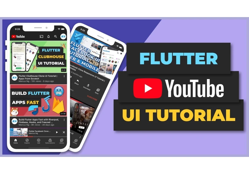 Flutter YouTube Clone UI Tutorial | Apps From Scratch