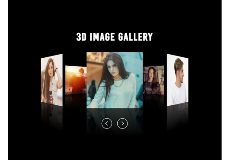 3D Image Gallery in CSS & Javascript