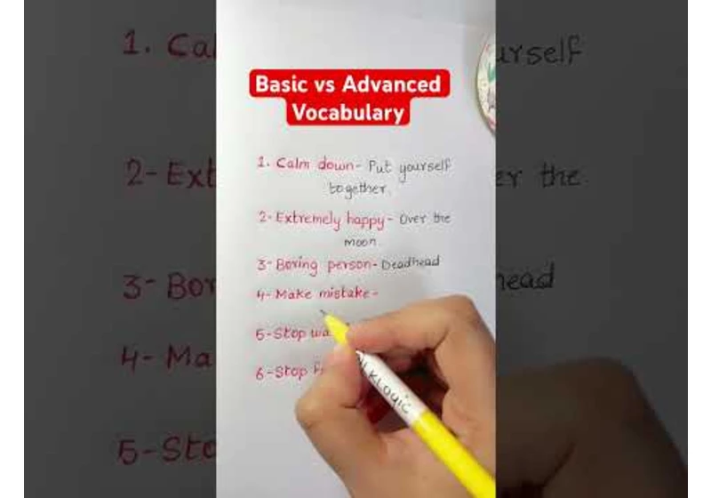 Basic vs Advanced Vocabulary