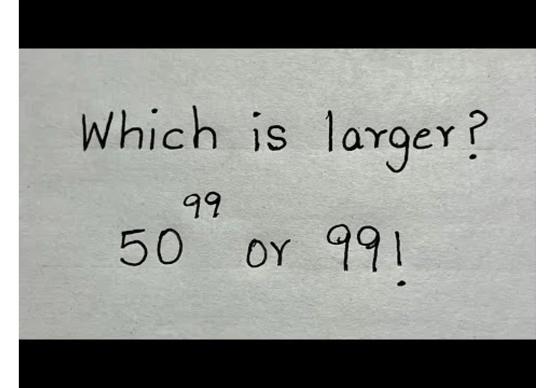 Only a genius can solve this!! Which is larger? 50^99 or 99! You should know this trick!!