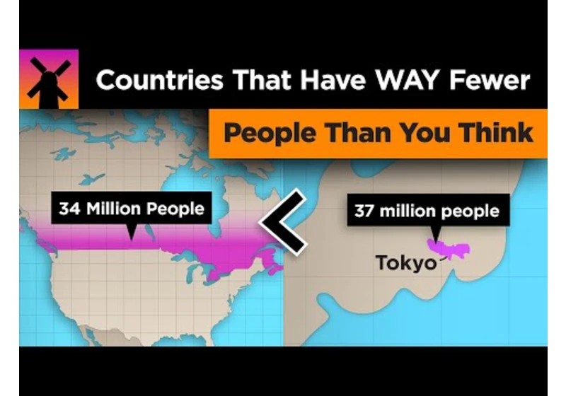 Countries With WAY Fewer People Than You Think