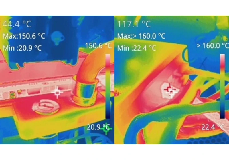  "This can get dangerous very quickly": Images show 300F+ temperatures on Nvidia GeForce RTX 5090 