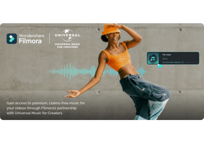 Filmora 14 adds quality audio from Universal Music for Creators