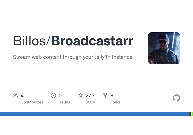 Broadcastarr: Stream web content through your Jellyfin instance