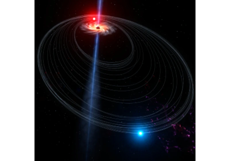 Galaxie v Andromedě dostala brutální gravitační kopanec