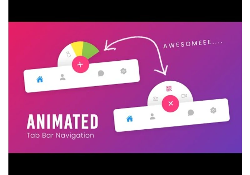 Animated Tab Bar Navigation using CSS & Javascript