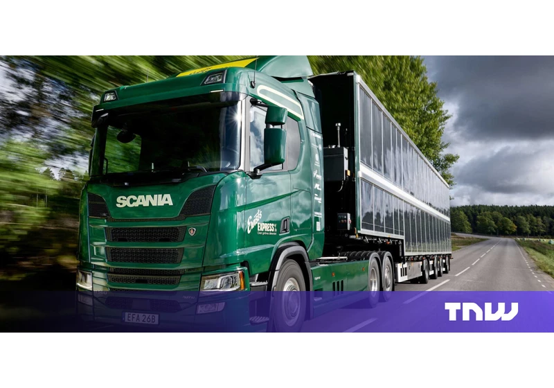 Sweden’s Scania unveils world’s first semi-truck covered in solar panels