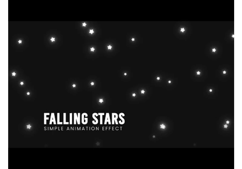 Falling Stars | Simple CSS Javascript Animation Effects