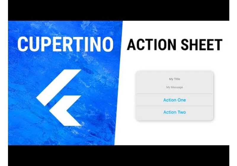 Flutter CupertinoActionSheetAction Widget