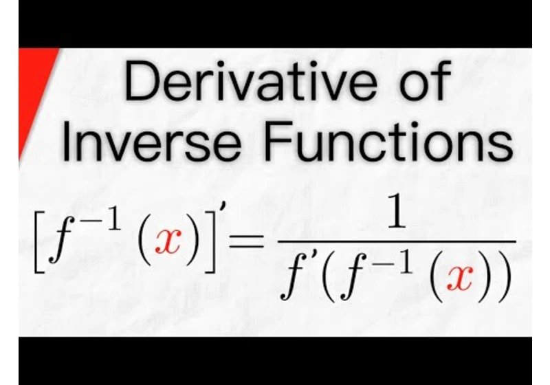 Derivative of Inverse Functions | Calculus 1