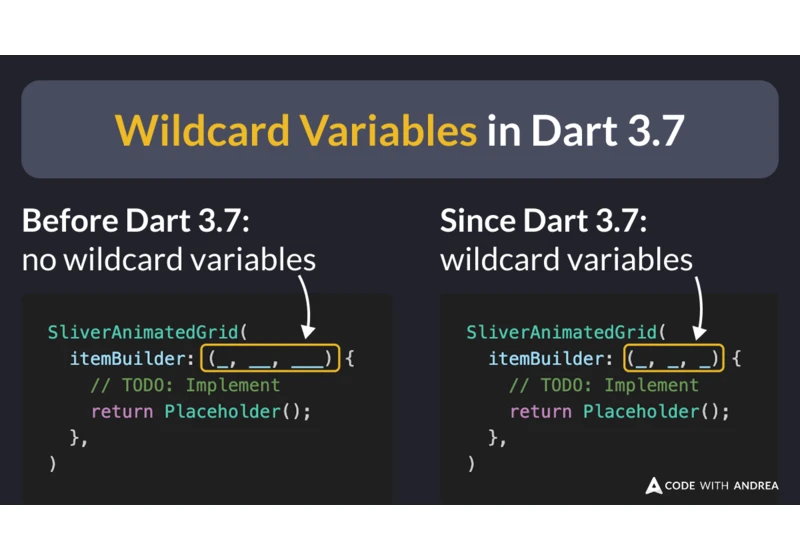 Wildcard Variables in Dart 3.7