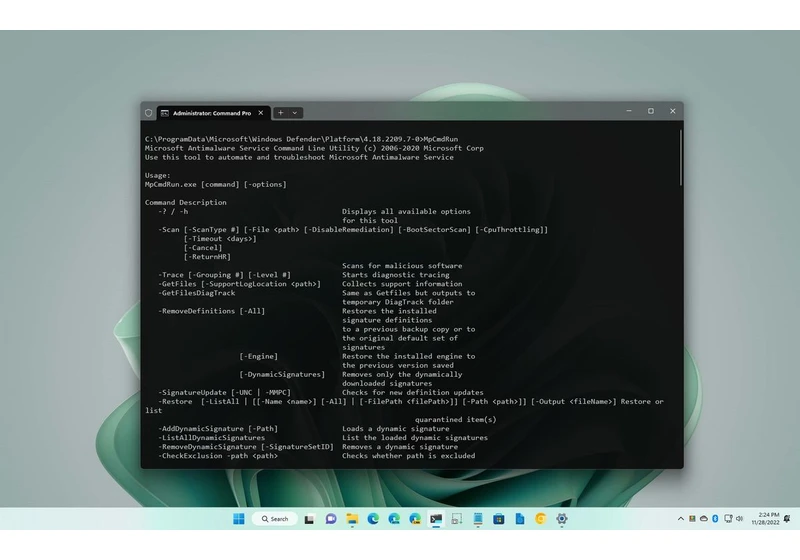  How to manage Microsoft Defender Antivirus from Command Prompt on Windows 11 