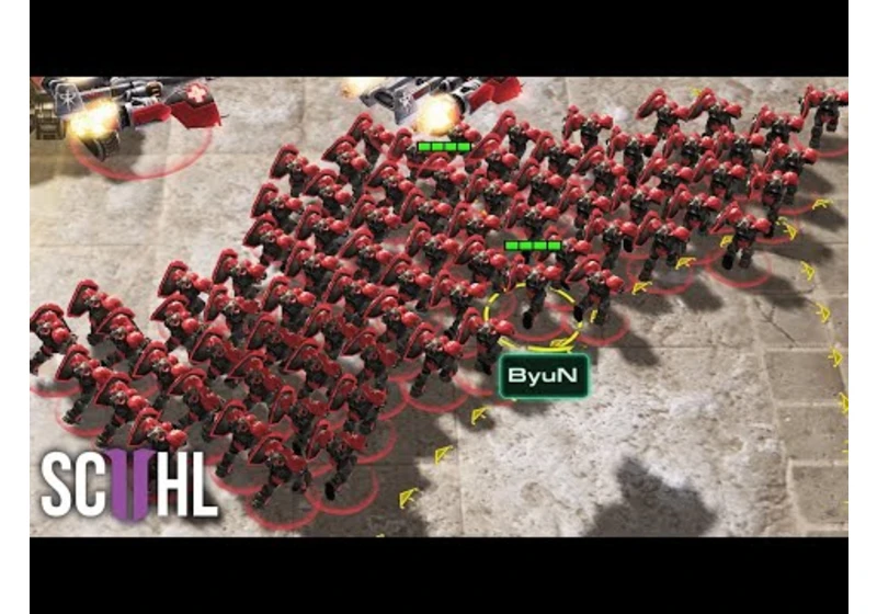 ByuN's 110+ MASS MARINES - Starcraft 2: Maru vs. ByuN