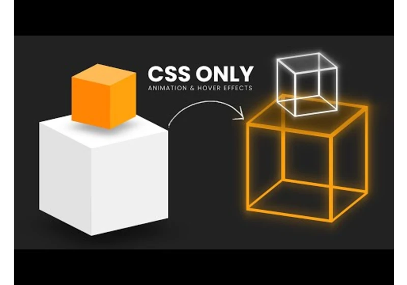 CSS 3D Animation & Hover Effects | Animated Cubes