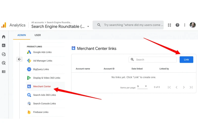 Merchant Center can now be linked to  Google Analytics 4