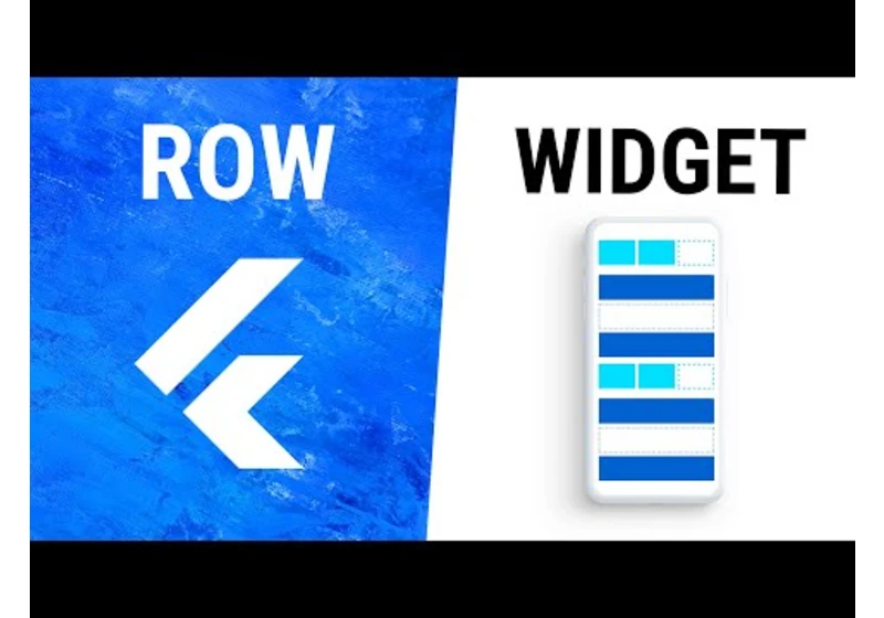 Flutter Row Widget