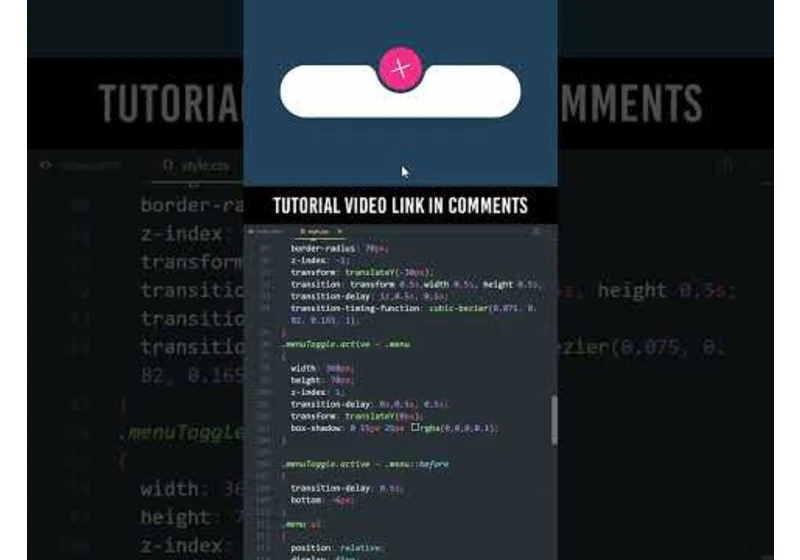 How To Create Bottom Navigation Bar | CSS Javascript Navbar #shorts