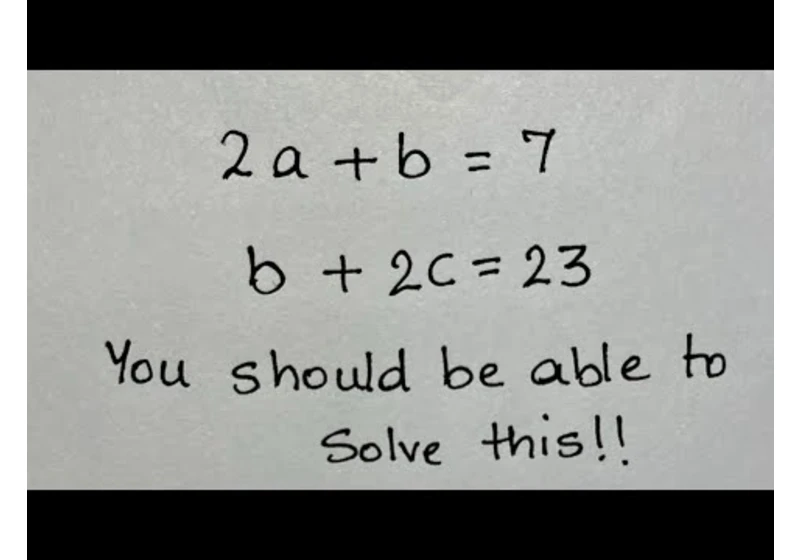 Tricky Algebra SAT Math Problem | You should be able to solve this!!