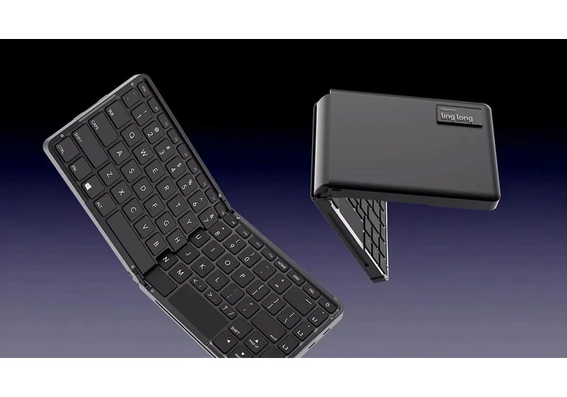  Want a foldable keyboard that doubles as a PC? This one even squeezes in AMD's latest Ryzen 7 processor 