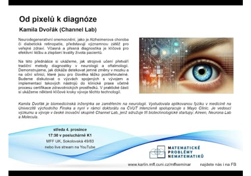 Od pixelů k diagnóze – Kamila Dvořák (Channel lab) [seminář MPN 4.12.2024]