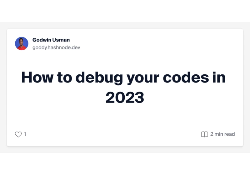 How to debug your codes in 2023