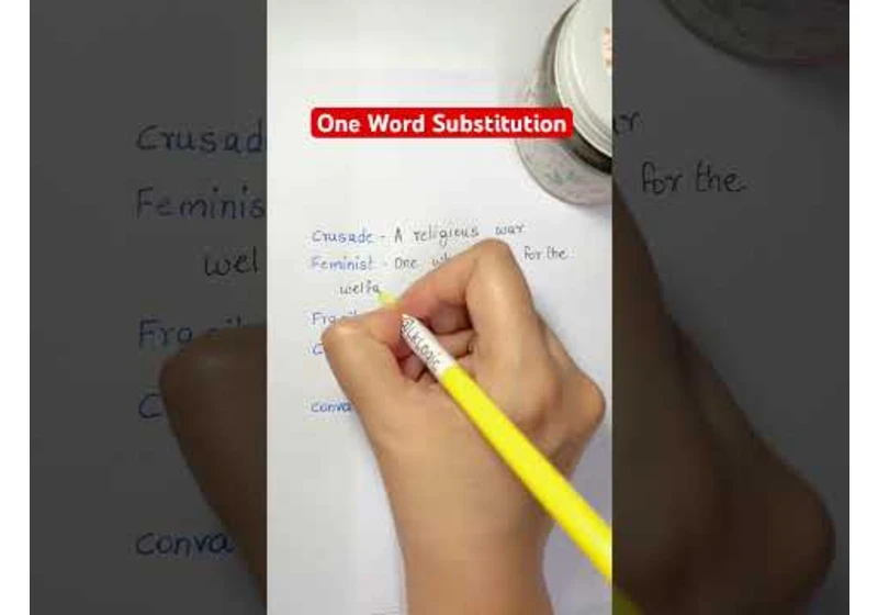 One Word Substitution