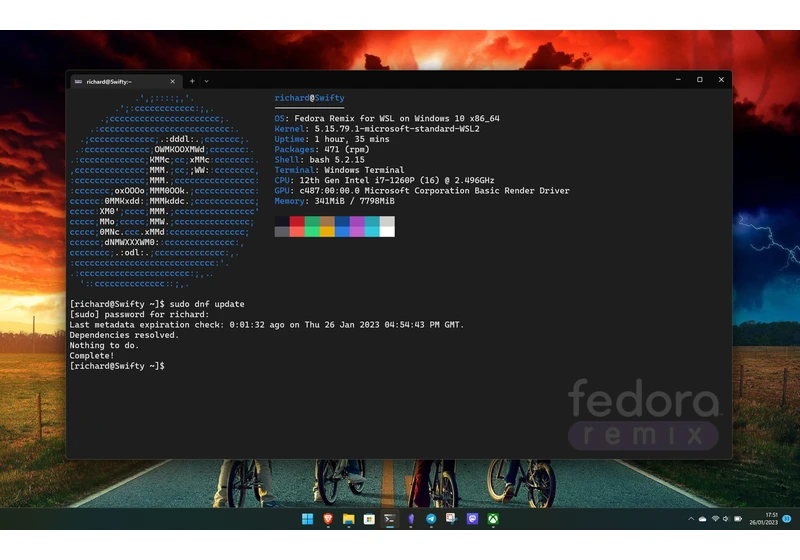  Microsoft's WSL 2 looks like it could be getting even stronger with official support from Fedora 