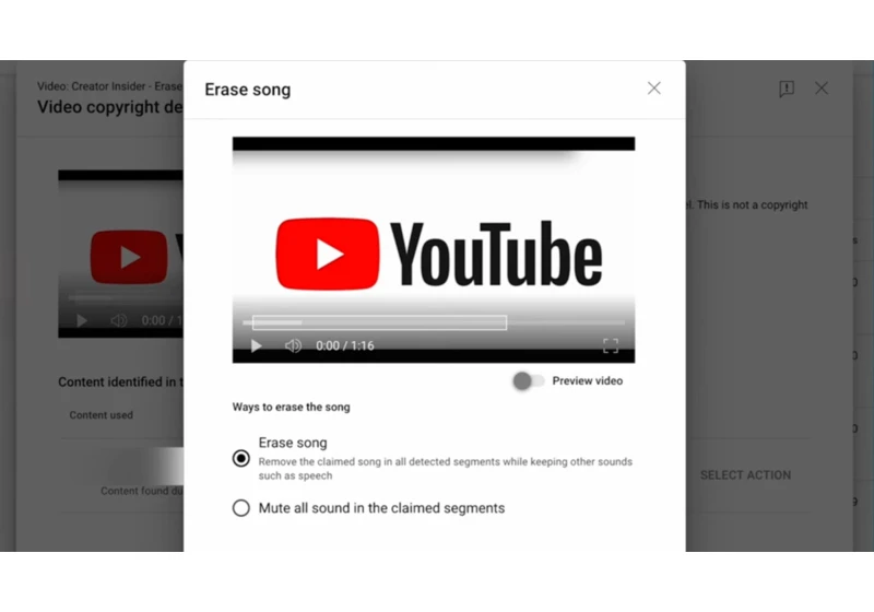  YouTube will use AI to snip copyrighted music and not silence your whole video 