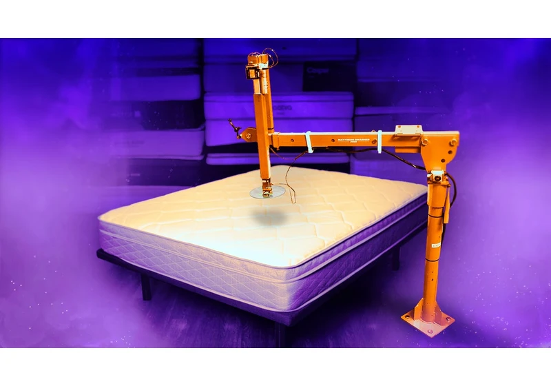 Measuring a Bed's Firmness Is No Longer Subjective Thanks to CNET's Mattress Smasher 9000