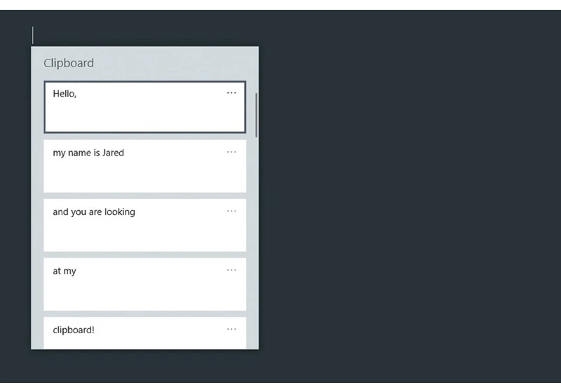 Windows 10's Clipboard History is the best little tool you're not using