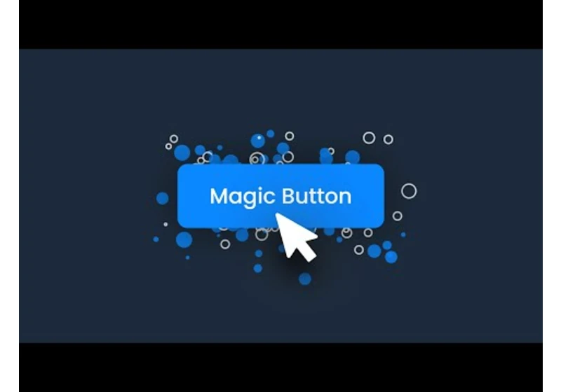 Magic Button Effect using CSS & Javascript