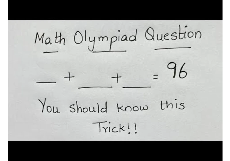 Luxembourg | The shortest trick to solve this math olympiad problem!!